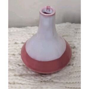 Vintage Waterloo 4" Vase Bermuda 1989 Marked Pink